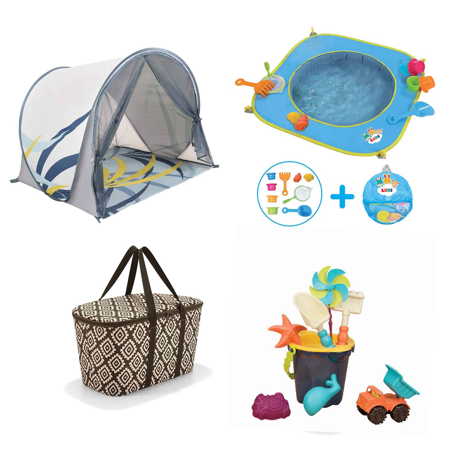 Peekaboo Ibiza baby equipment rental beach package